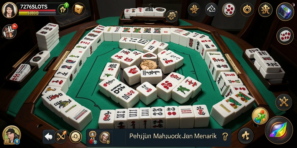 Gameplay seru 7276SLOTS yang menampilkan tantangan Mahjong.