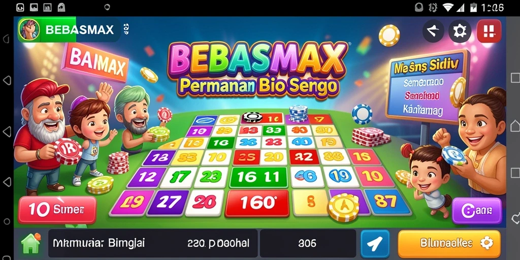 Screenshot utama BEBASMAX menampilkan pengalaman seru bermain Bingo.