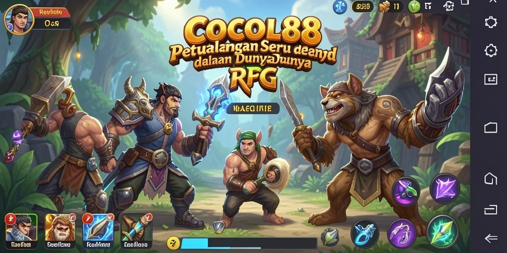 Gameplay RPG COCOL88 yang menarik dan interaktif.
