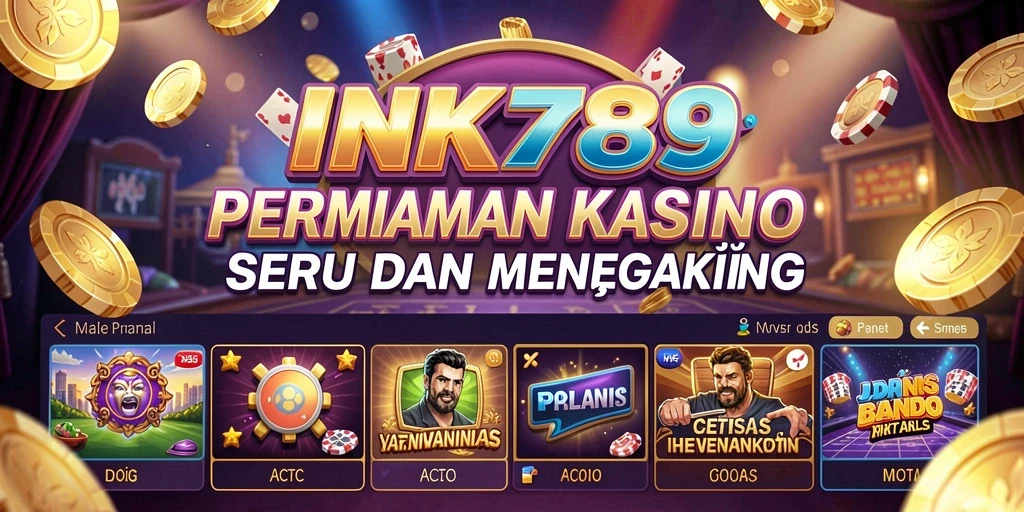 Screenshot gameplay Kasino INK789 yang menegangkan dan penuh warna.