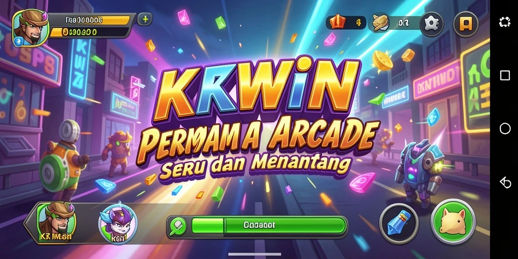 Screenshot gameplay KKWIN menampilkan aksi seru permainan arcade.