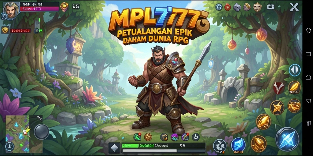 Screenshot gameplay MPL777 yang menampilkan pertarungan seru dalam dunia RPG.