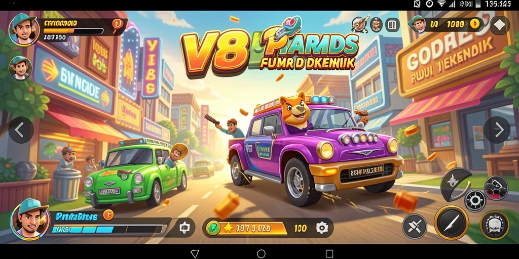 Tangkapan layar utama V89 yang menampilkan gameplay menarik dan menantang.
